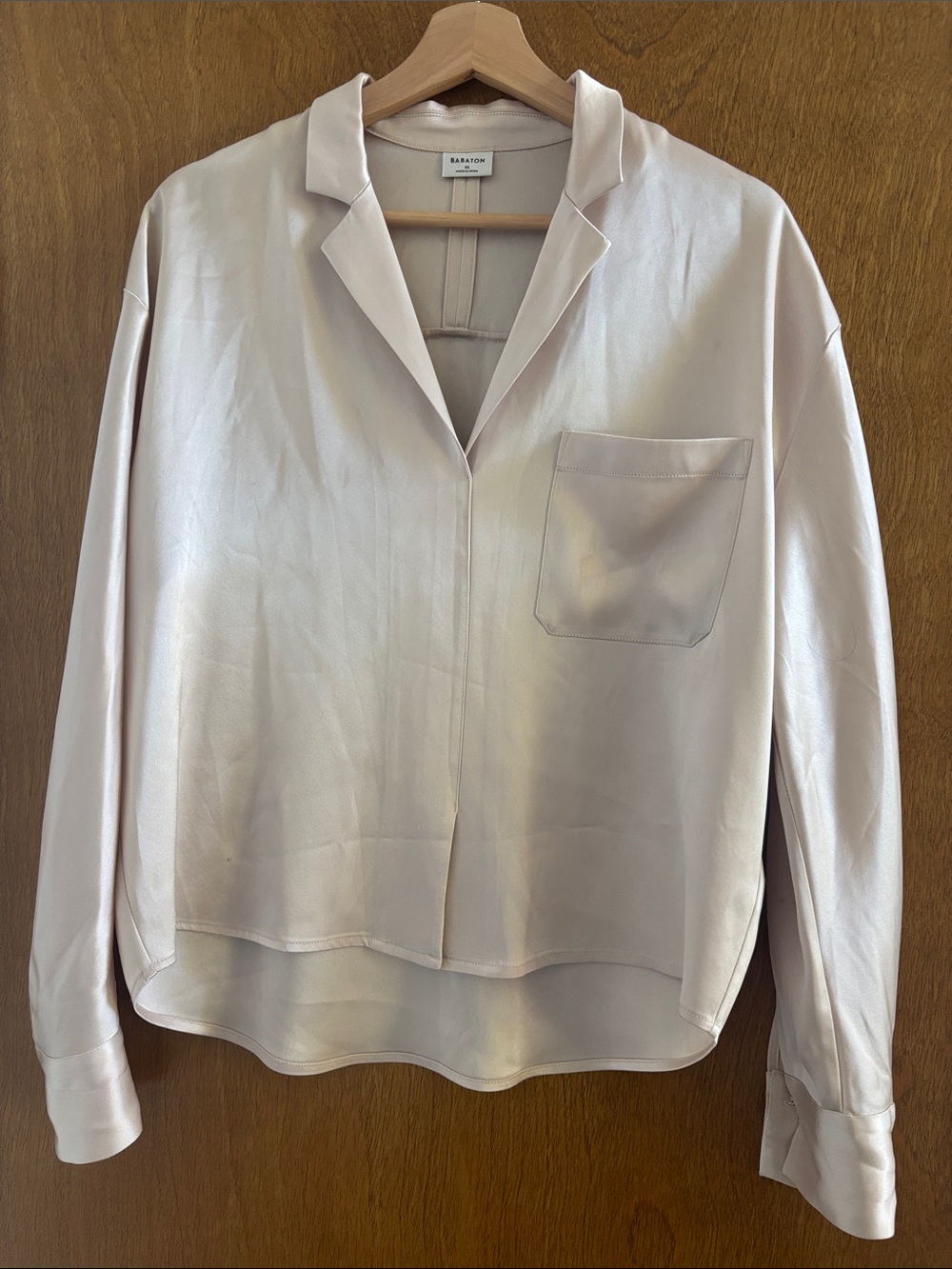 Aritzia Babaton // Silk blouse with pocket